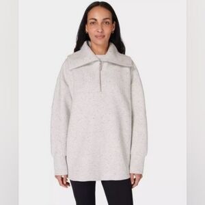 NWT Sweaty Betty Half Zip Sweatshirt M Sweater 😀